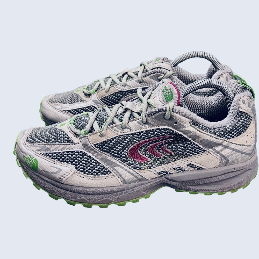 The North Face Women's Athletic Shoes Size 10 Silver Gray Trail Running Sneakers
